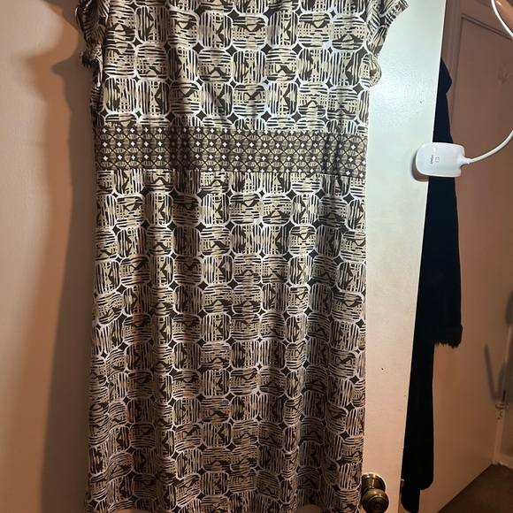 Mommy core Geometric Dress by Access Liz Claiborne Sz XL - Picture 4 of 8